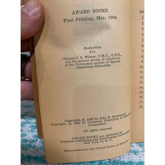 WW2 Story Book-But for These Men by Drummond, John Dorman 1965 Paperback - Picture 2 of 5